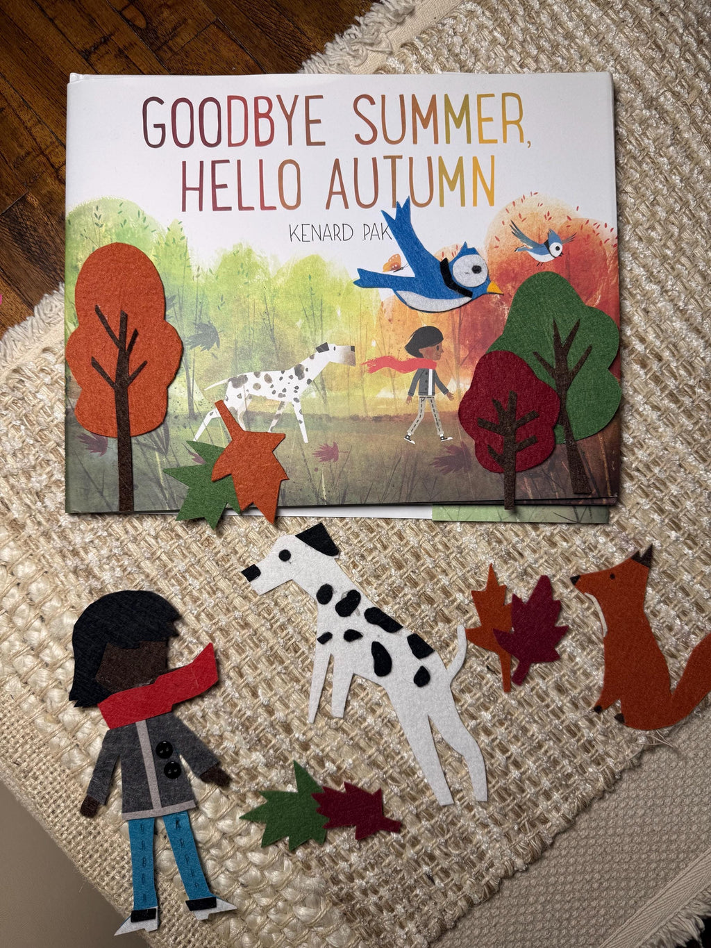 Goodbye Summer Hello Autumn felt story set