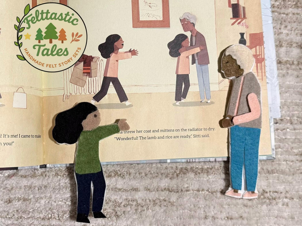 Ten  Ways to Hear Snow Winter book companion felt set