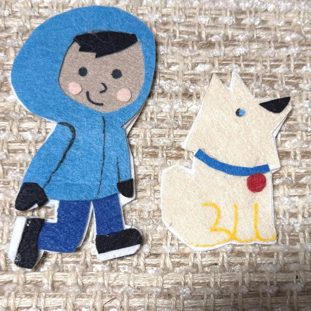 Goodbye Winter Hello Spring Felt Story Set |  Spring Preschool Literacy Center | Flannel Board Activity