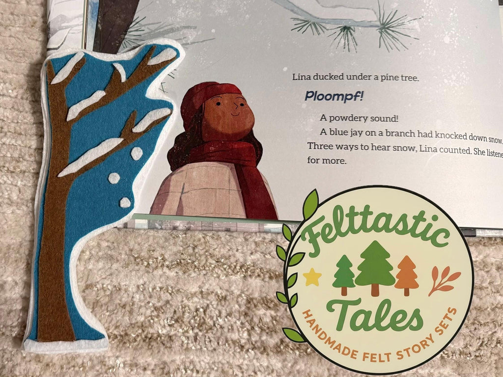 Ten  Ways to Hear Snow Winter book companion felt set