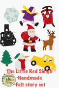 Little Red Sleigh Christmas Felt Story Set | Christmas Flannel Board Set