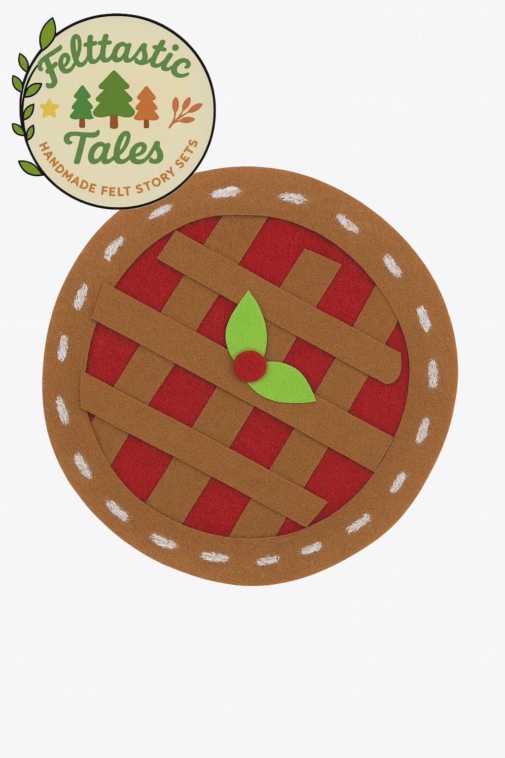 Christmas Pie  Flannel board set and rhyme activity | Felt set kids gift