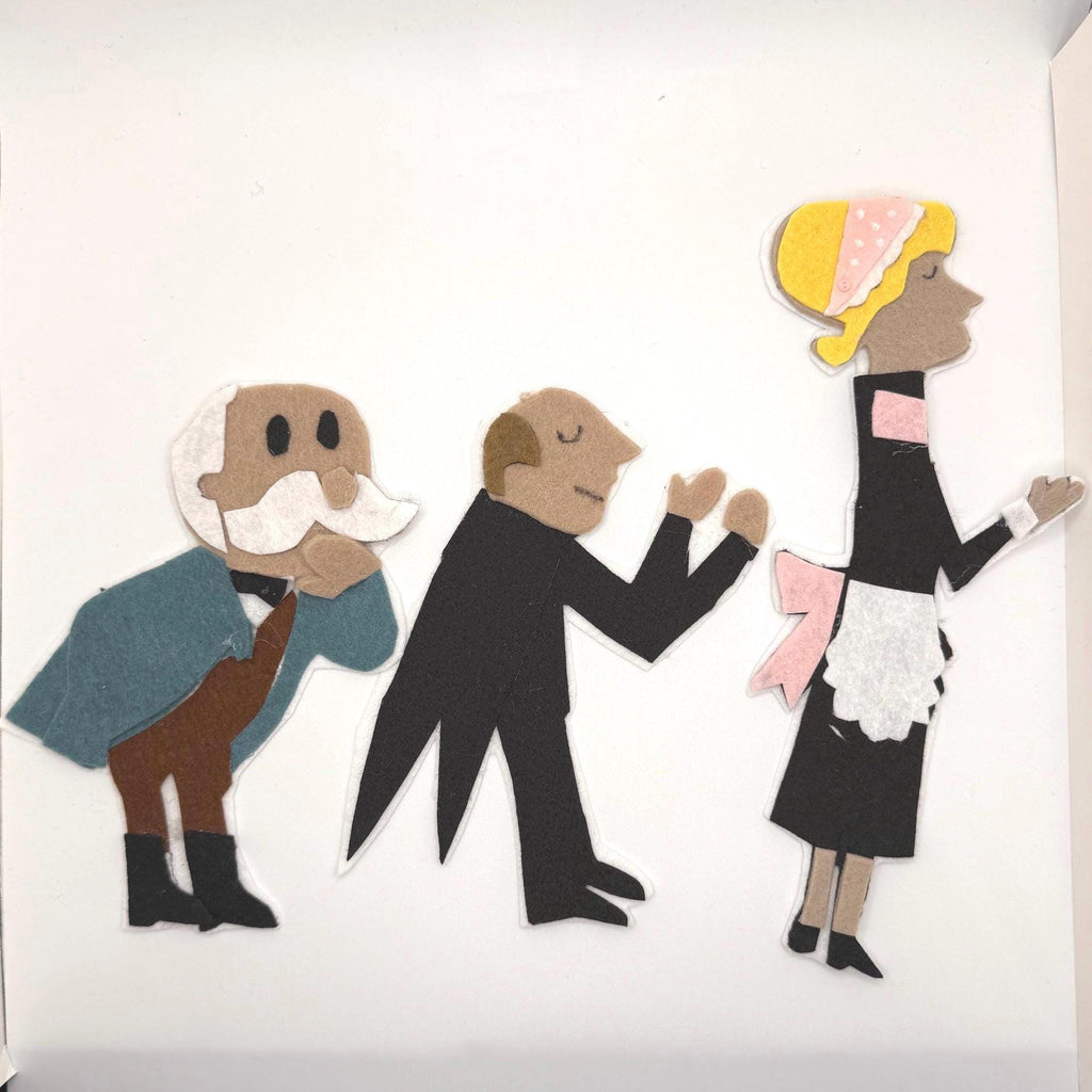 Christmas Tree Felt Story Set for kids|  Handmade Holiday Flannel board set