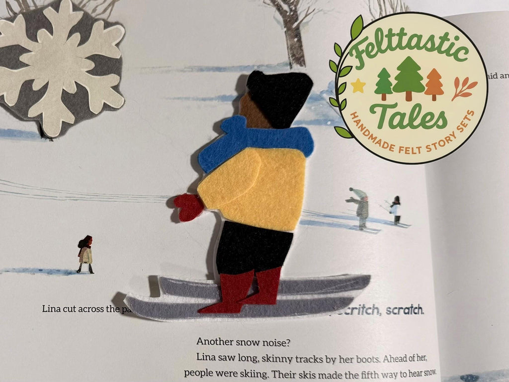 Ten  Ways to Hear Snow Winter book companion felt set