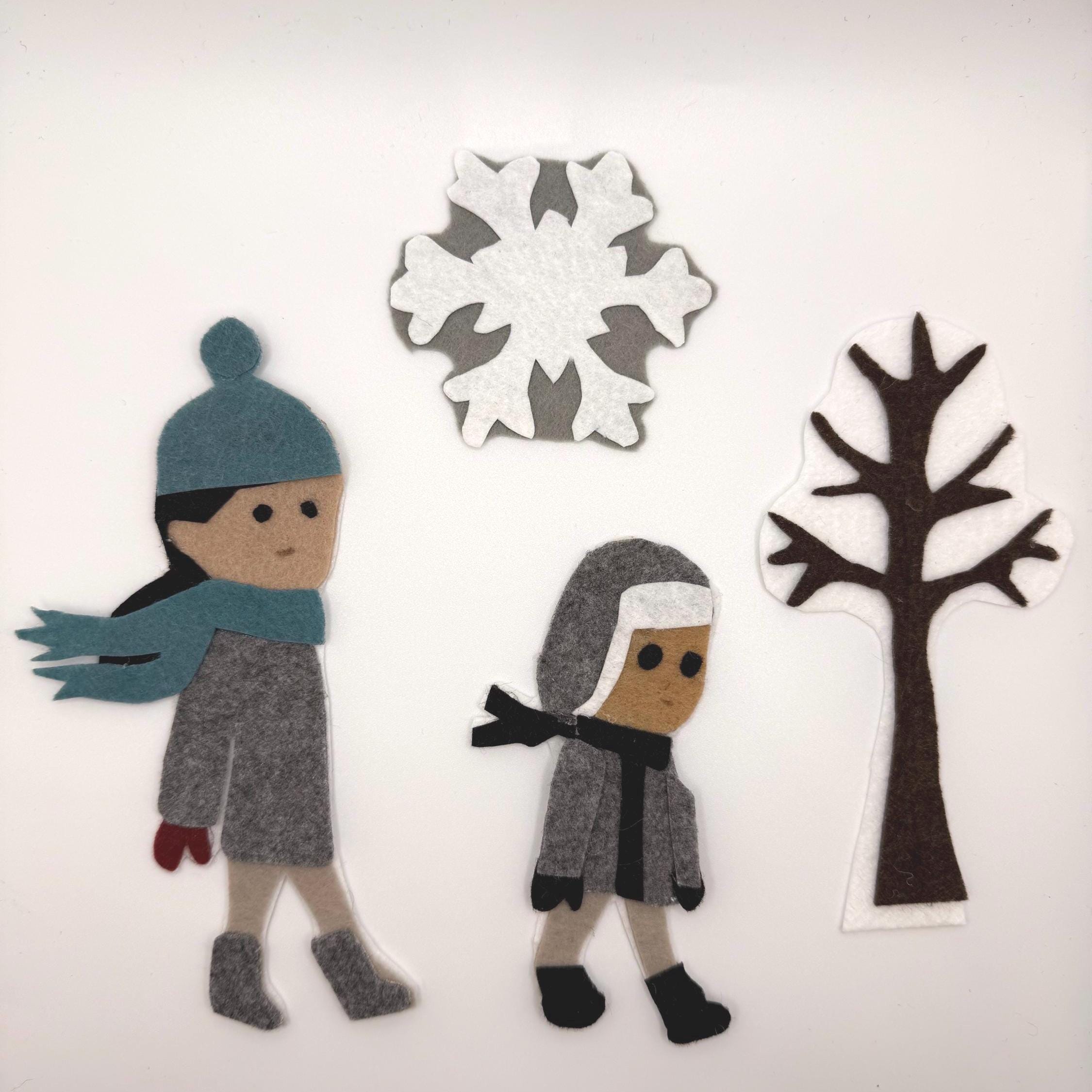 Goodbye Autumn Hello Winter  Flannel Board Activity | Felt Story | book companion