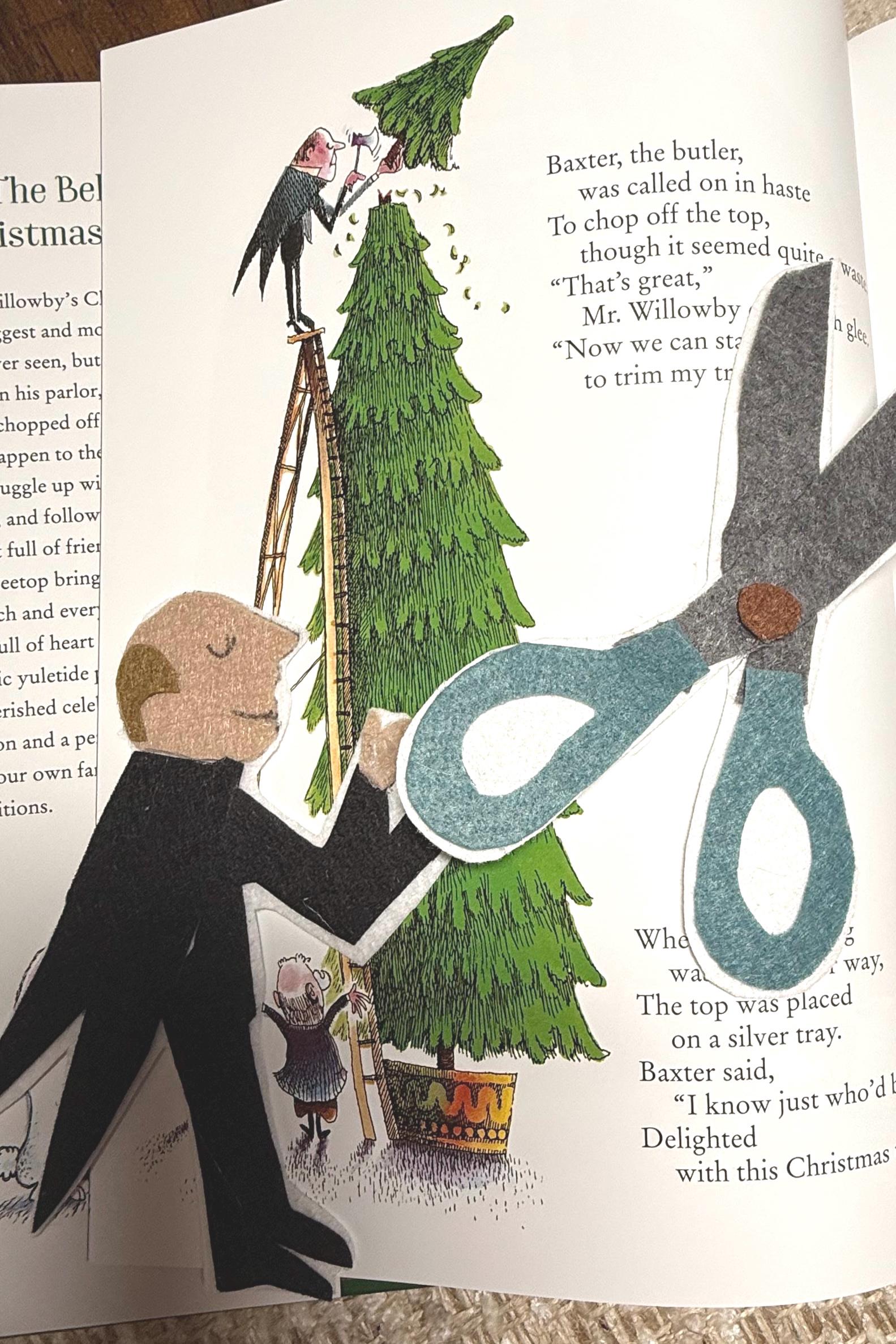 Christmas Tree Felt Story Set for kids|  Handmade Holiday Flannel board set