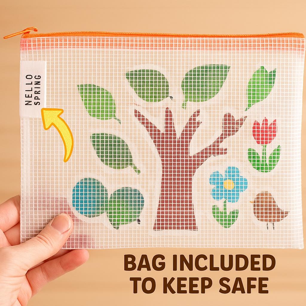 Felt Ladybug Story Set: Spring Tulips Counting Game