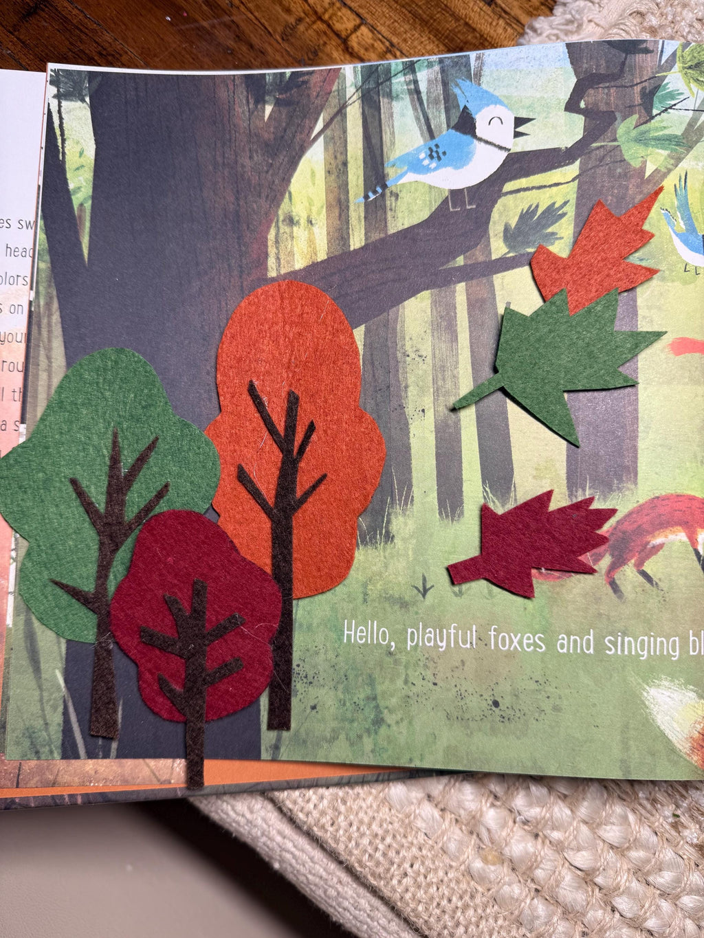 Goodbye Summer Hello Autumn felt story set