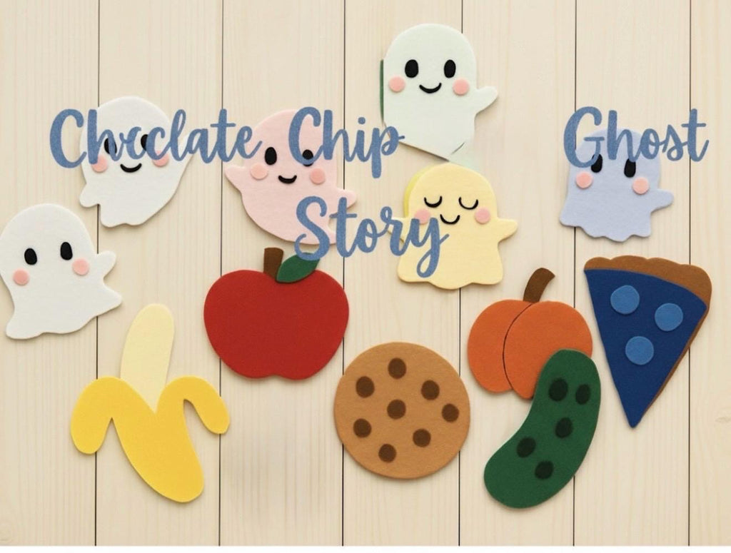 Chocolate Chip Ghost Felt Story Set: Interactive Learning