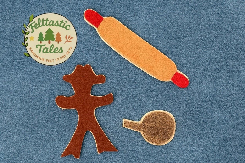 Gingerbread Cowboy Felt Story Set | Western Preschool Literacy | Story Retelling Activity | Montessori Flannel board