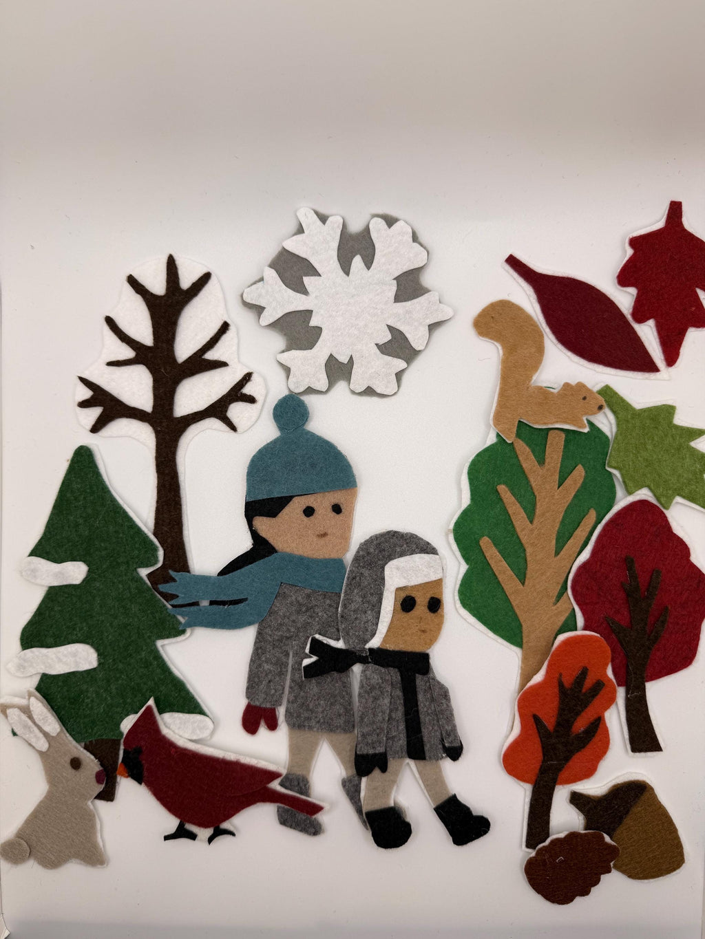 Goodbye Autumn Hello Winter  Flannel Board Activity | Felt Story | book companion