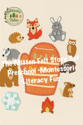 The Mitten Felt Story Set | Preschool Winter Literacy Activity | Story Retelling Set | Montessori Felt Board