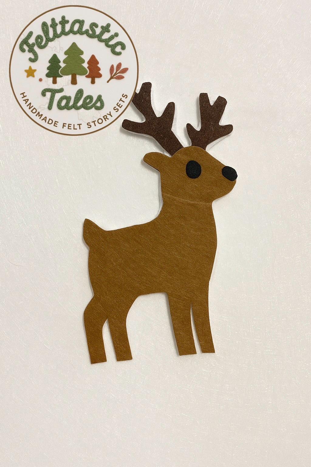 Little Red Sleigh Christmas Felt Story Set | Christmas Flannel Board Set