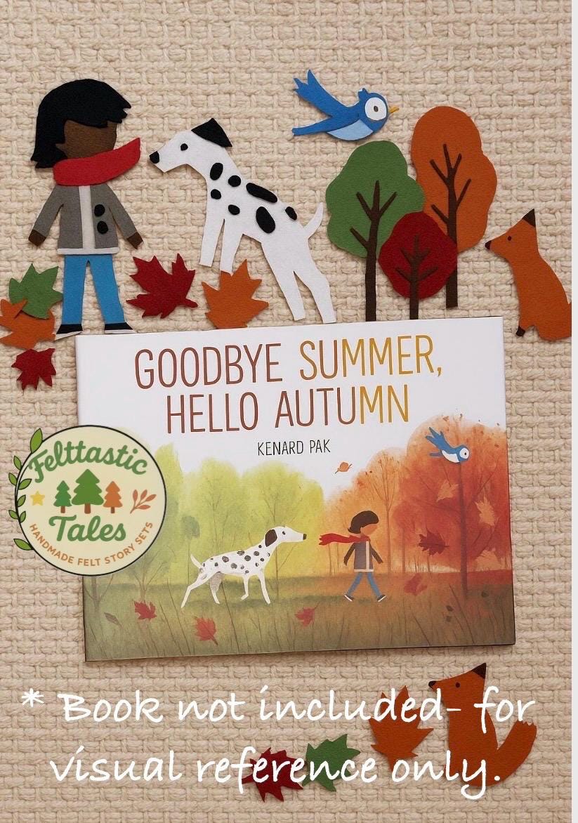 Goodbye Summer Hello Autumn felt story set