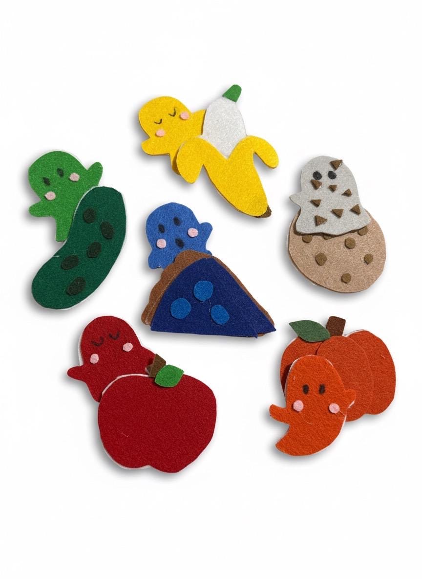Chocolate Chip Ghost Felt Story Set: Interactive Learning