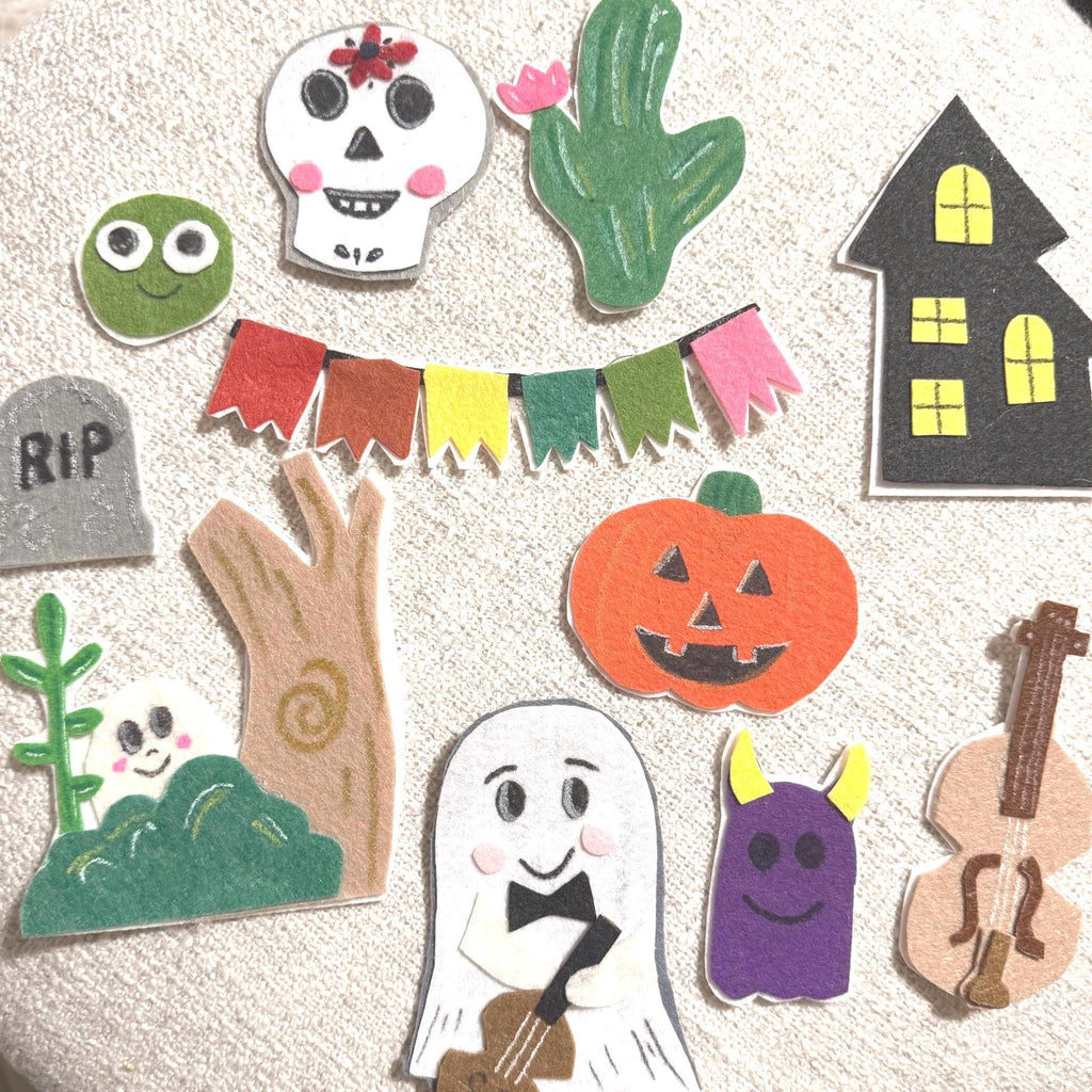 Gustavo the Shy Ghost Felt Story Set - Handmade Storytelling