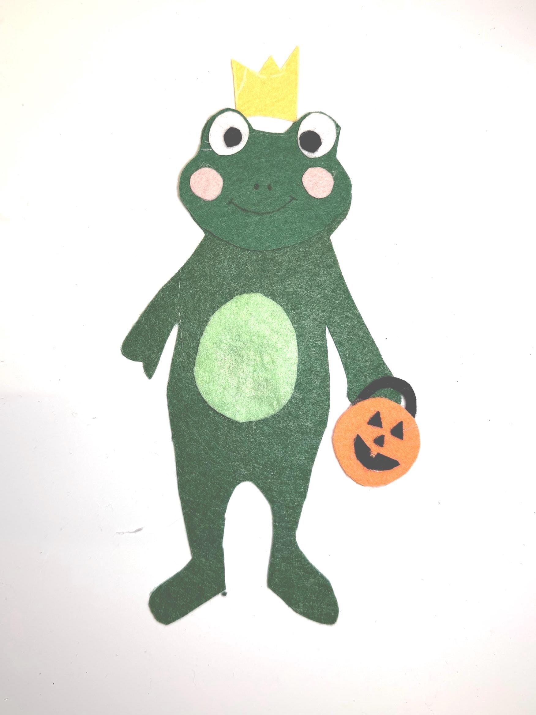Froggy's Halloween Felt Story Set: Preschool Flannel Board Activity
