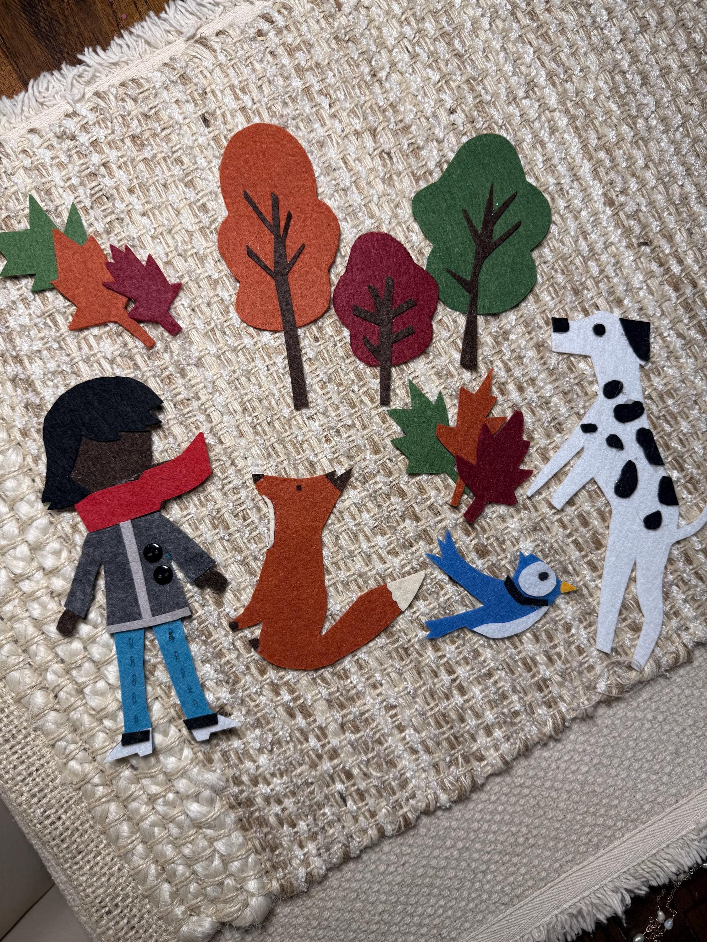 Goodbye Summer Hello Autumn felt story set