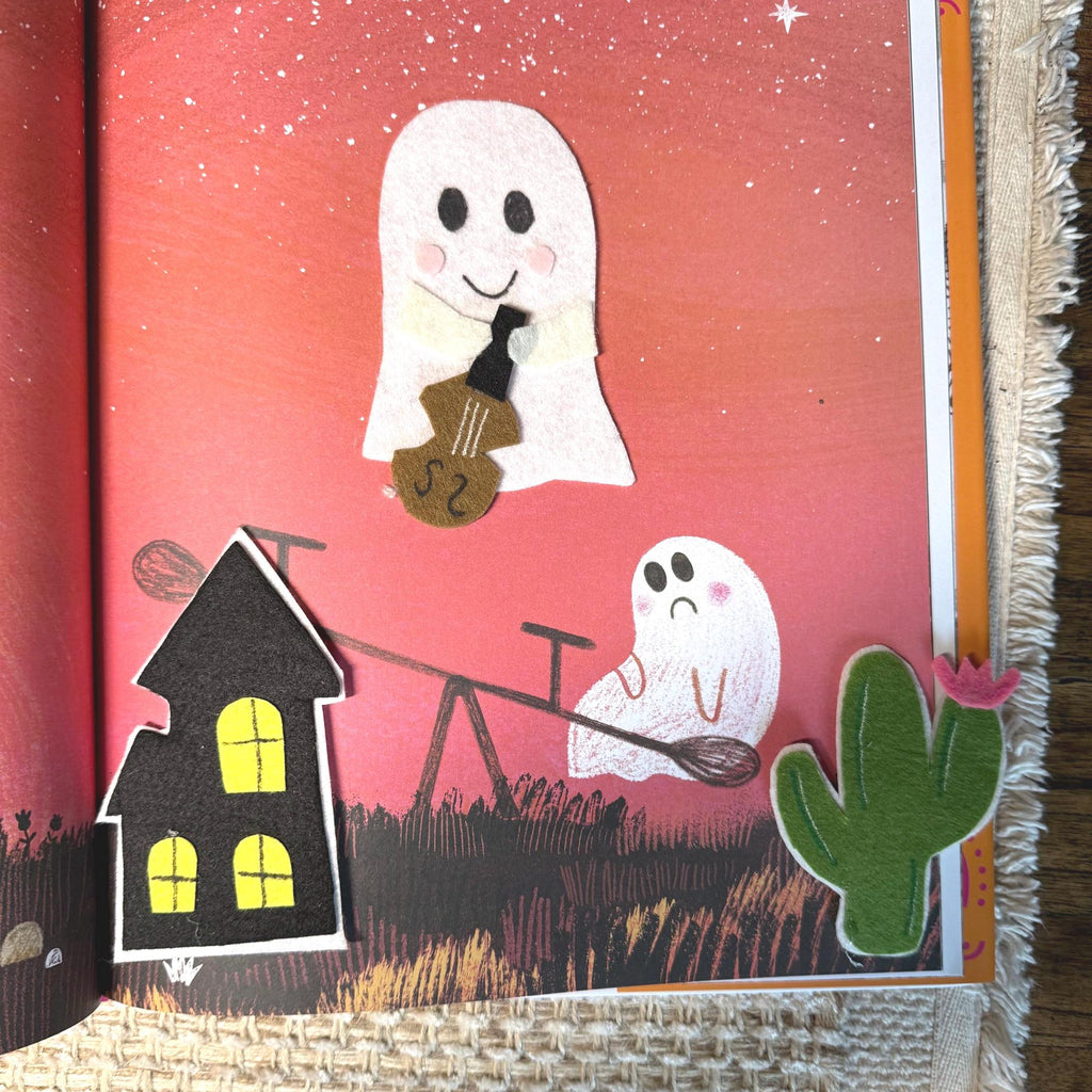 Gustavo the Shy Ghost Felt Story Set: Handmade Storytelling Props
