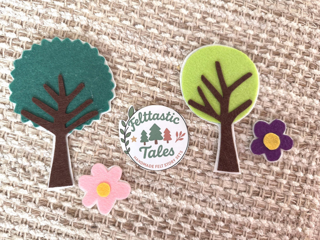 Spring Felt Story Set | Goodbye Winter Hello Spring | Preschool Literacy Center | Flannel Board Activity