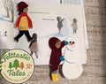 Ten Ways to Hear Snow Winter book companion felt set